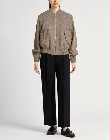 Woman Jacket Light brown Size 6 Polyester, Wool