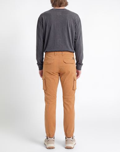 Man Pants Camel Size XXS Cotton, Elastane