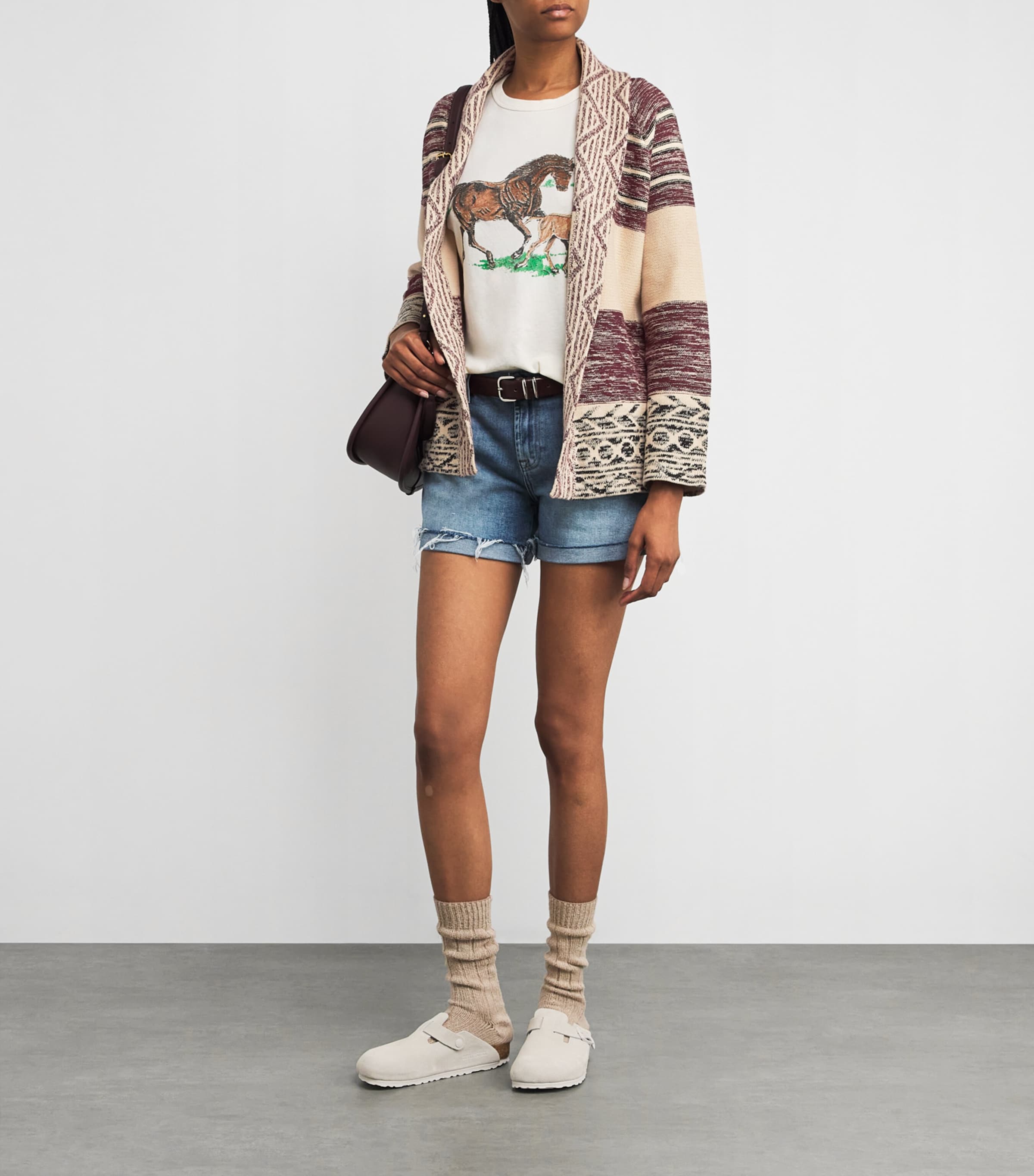 Printed The Riding Cardigan