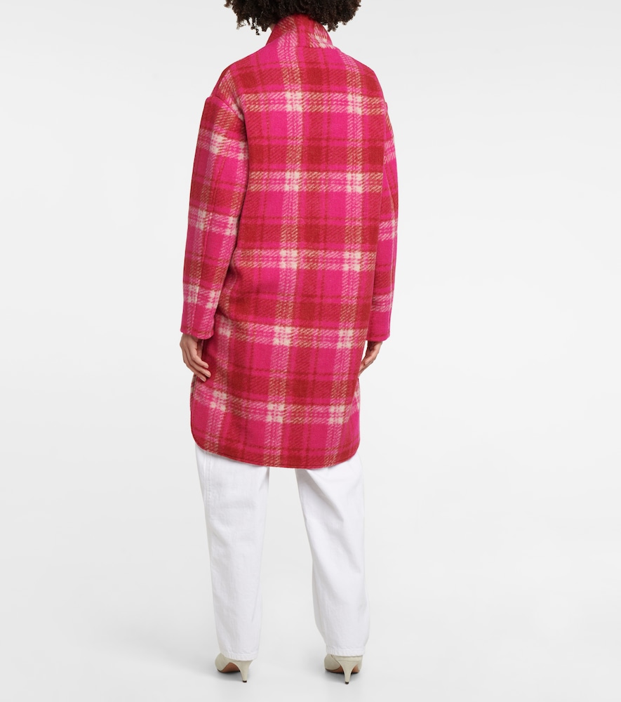 Checked flannel coat