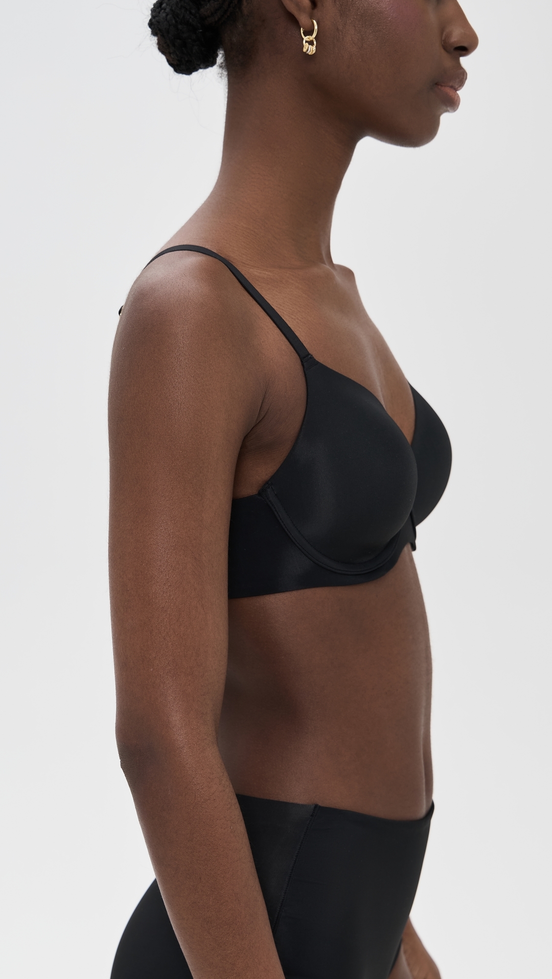 Natori Cloud Comfort Back Smoothing T-Shirt Bra Black 36DDD