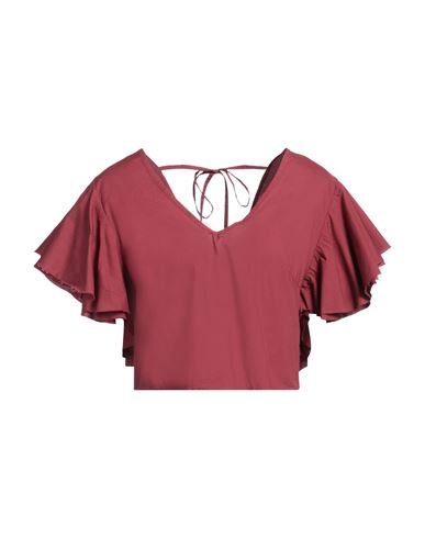 Woman Top Burgundy Size M Cotton