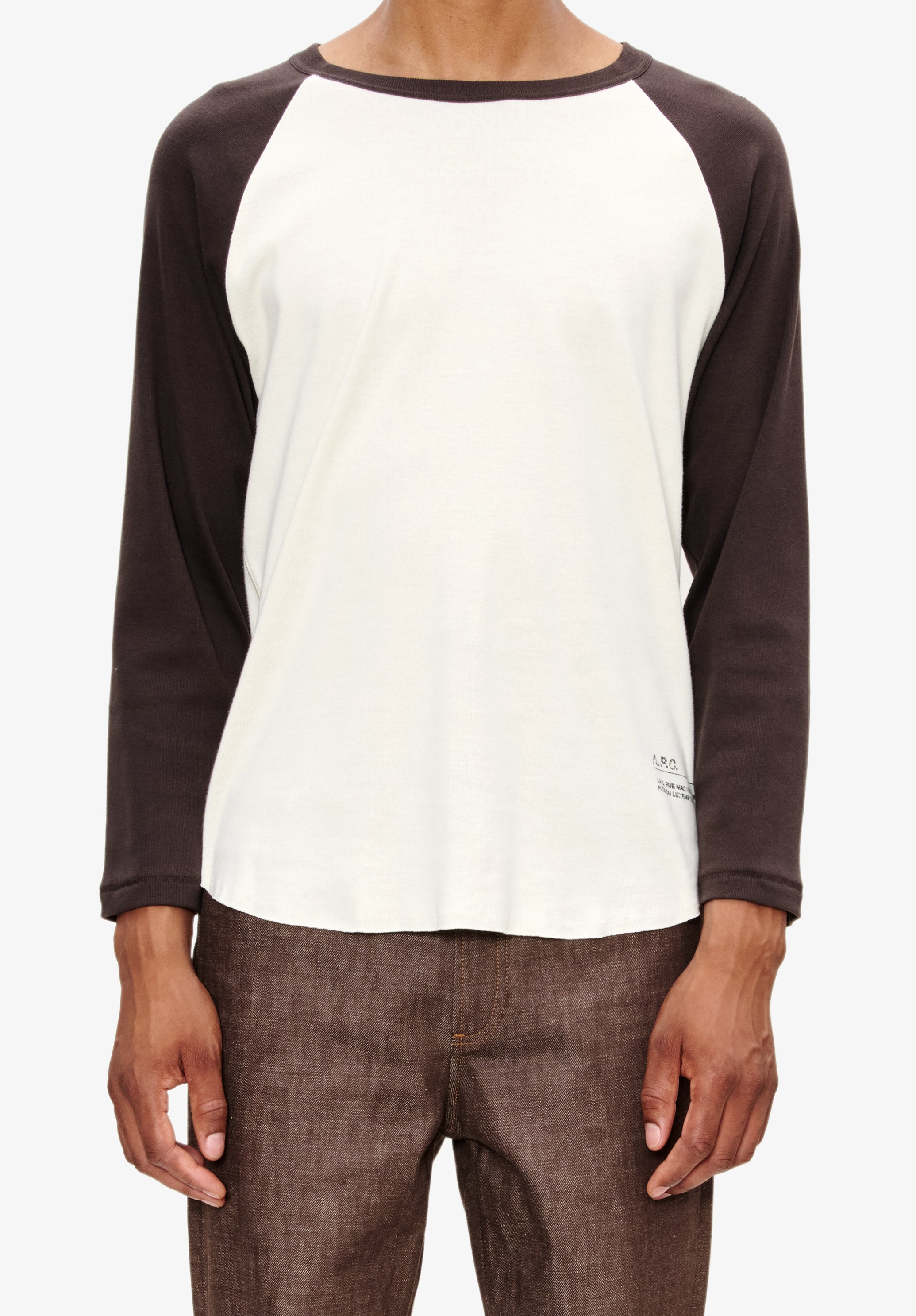 A. P.C. Men's Quarter T-shirt Size: Small in Beige