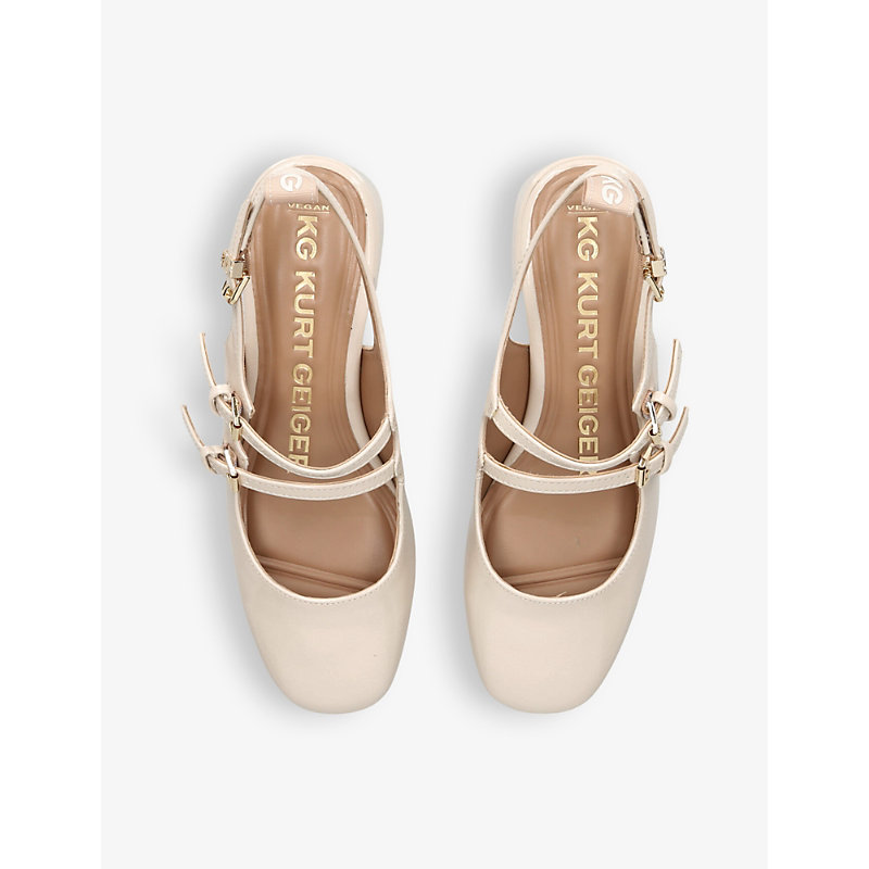 Womens Bone Amy Patent Faux-leather Mary-Jane Court Shoes