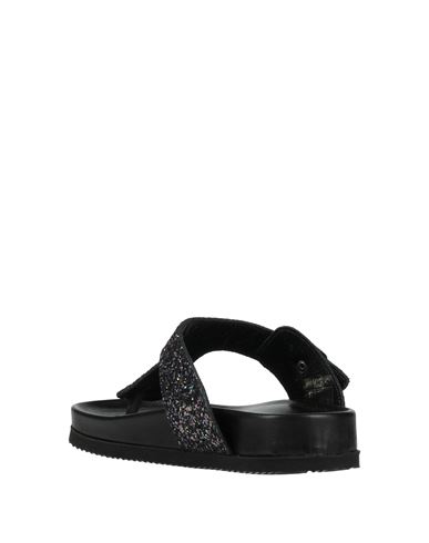 Woman Thong sandal Dark green Size 8 Textile fibers