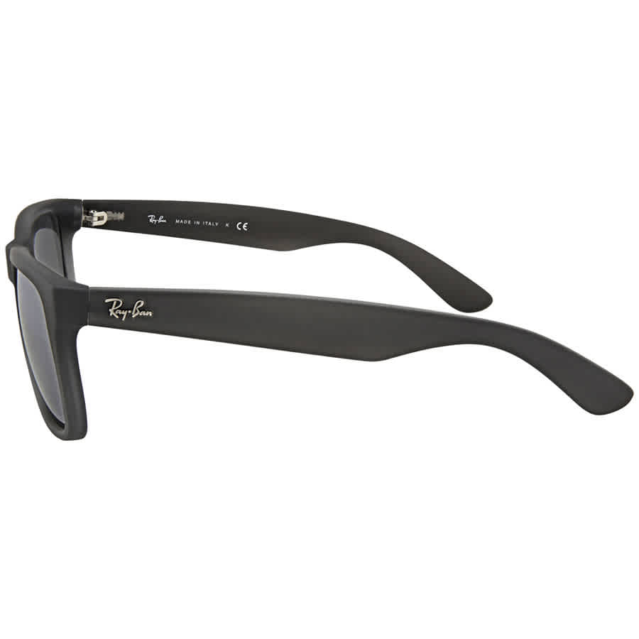 Justin Classic Silver Gradient Mirror Rectangular Mens Sunglasses RB4165 852/88