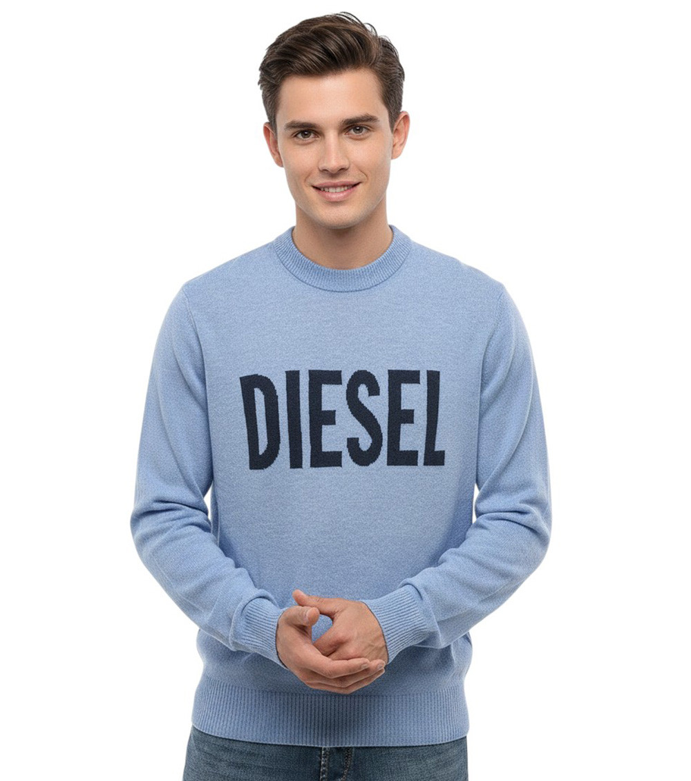 Light Blue Logo Sweater