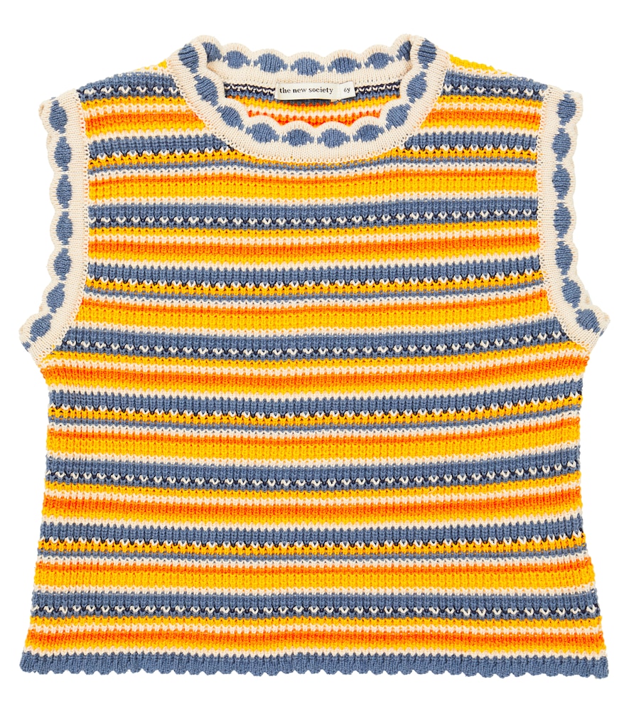 The New Society Marco striped cotton sweater