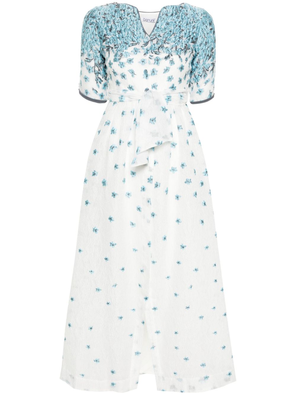 Lobelia floral-appliqué maxi dress - Blue