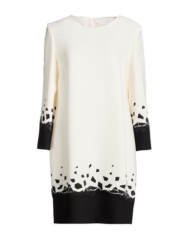 Woman Mini dress White Size 10 Viscose, Wool