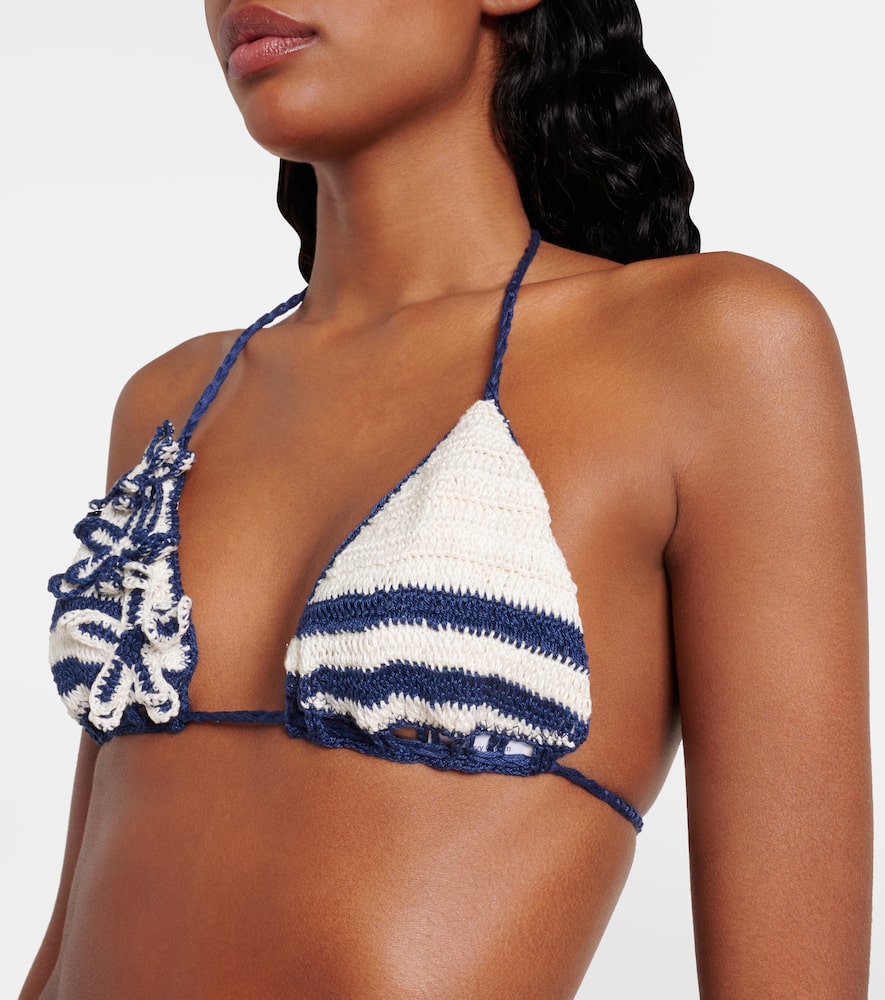 Gabrielle crochet cotton bikini top