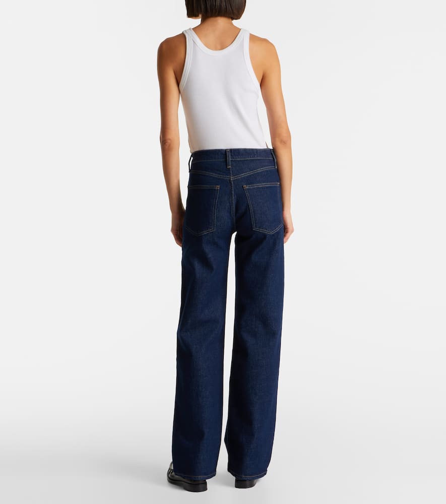 Harper mid-rise straight jeans