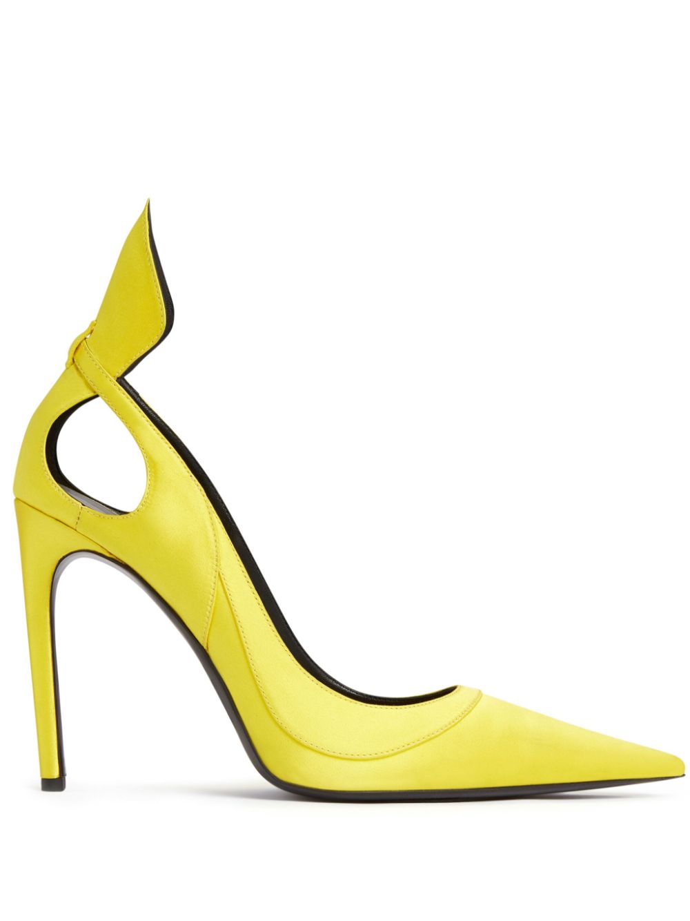 Satin pumps - Yellow