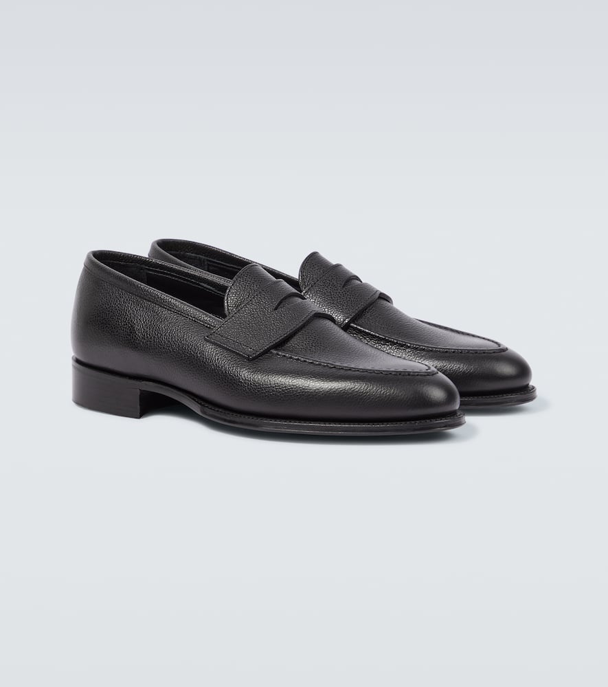 George Cleverley Bradley II leather penny loafers