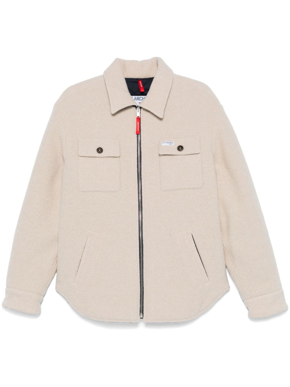Fleece-texture jacket - Neutrals