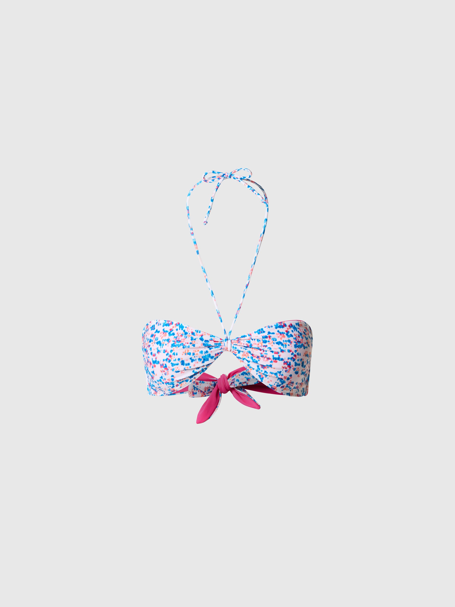 Parte de arriba de bikini bandeau reversible