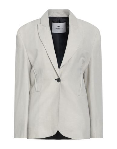 Woman Blazer Beige Size M Linen, Viscose, Elastane