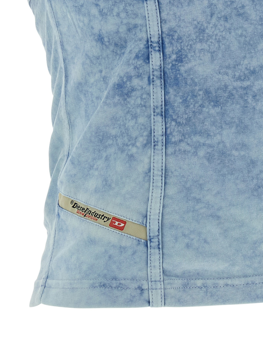 Ony Light Blue Stretch Cotton Tank Top