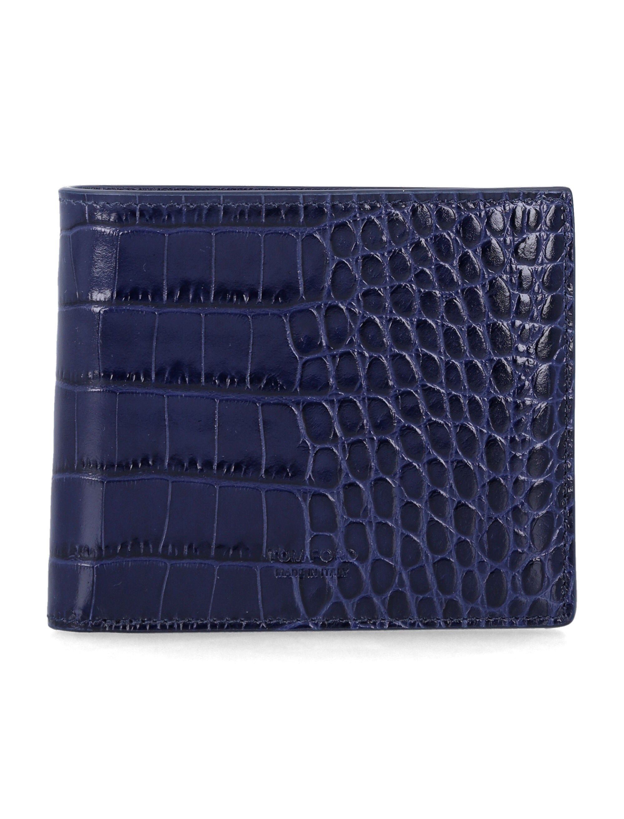 Bi-Fold Wallet with Sophisticated Texture - Height: 9.5 cm, Width: 11 cm
