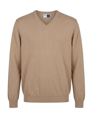 Man Sweater Khaki Size 44 Cashmere