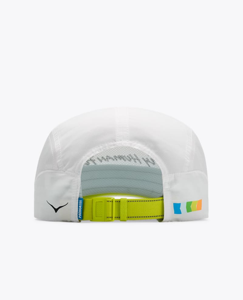 Hoka Run Hat in White/Multi