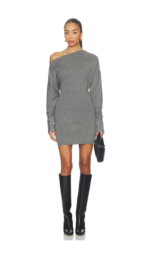 SNDYS Lowe Mini Dress in Charcoal. XXS. Also in XS, S, M