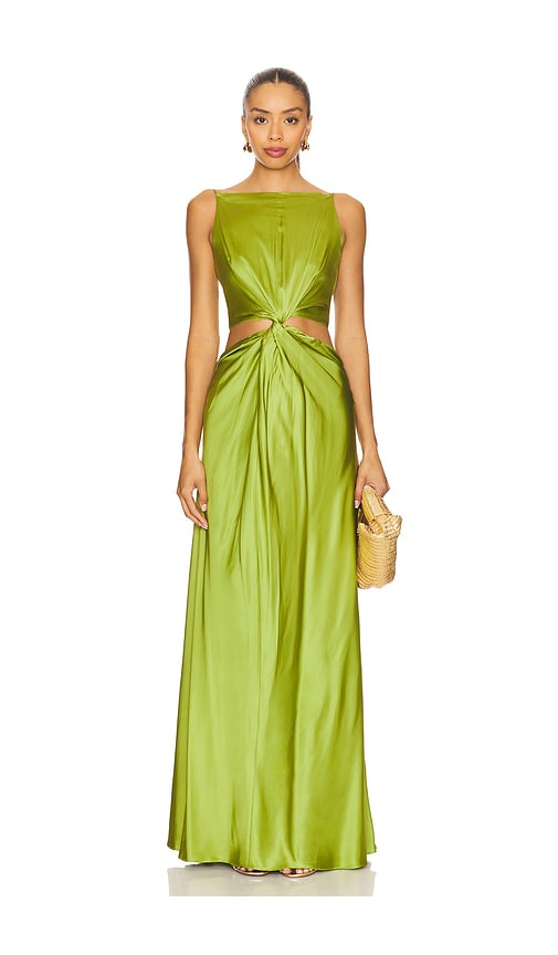 Lovers and Friends Diamanto Gown in Green.  XS. Also in