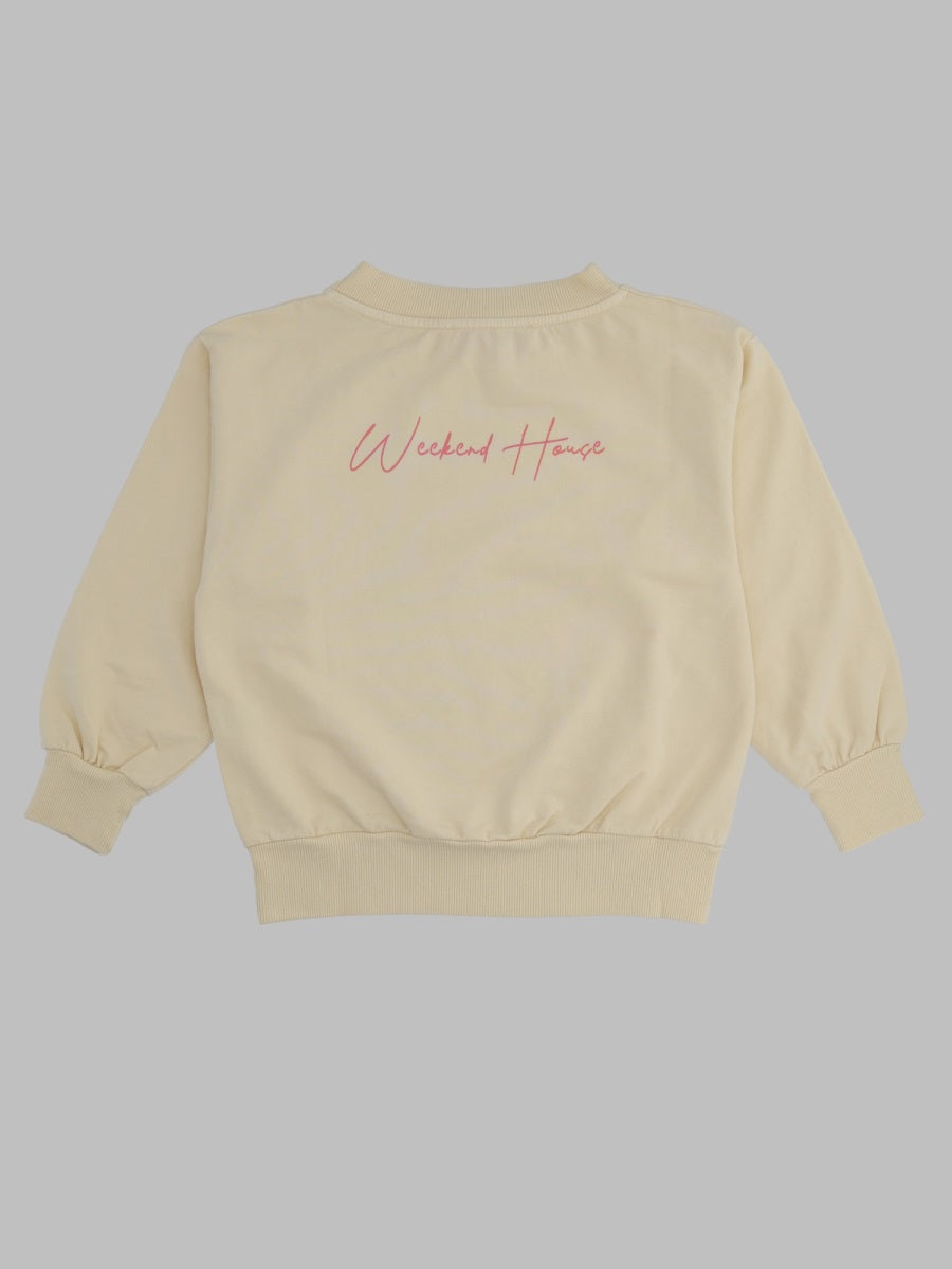 Weekend House Kids Back Logo Sweatshirt
