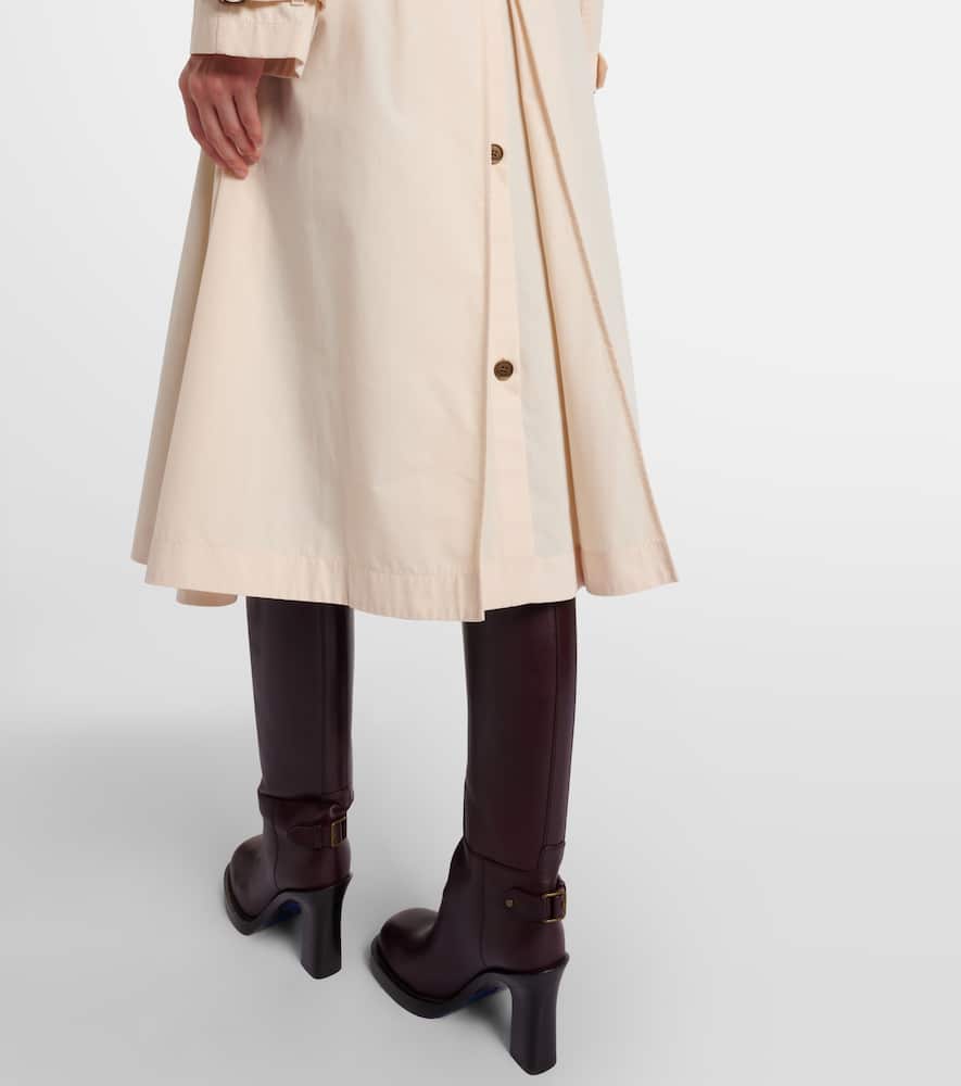 Belted trench coat
