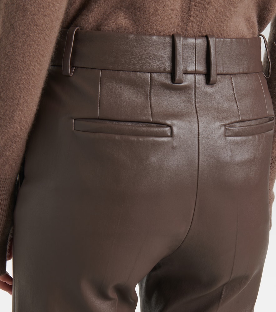 Coleman leather slim pants