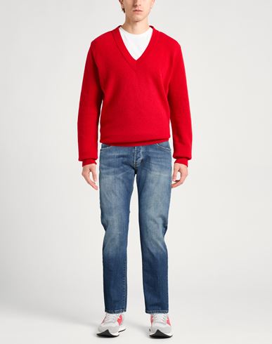 Man Jeans Blue Size 36 Cotton, Elastane