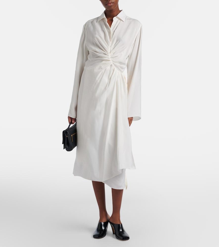 Draped midi dress