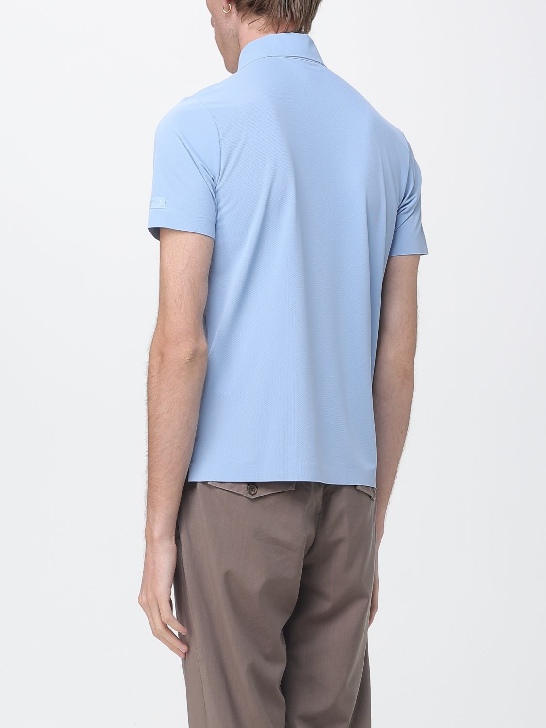 Polo Shirt Men color Sky Blue