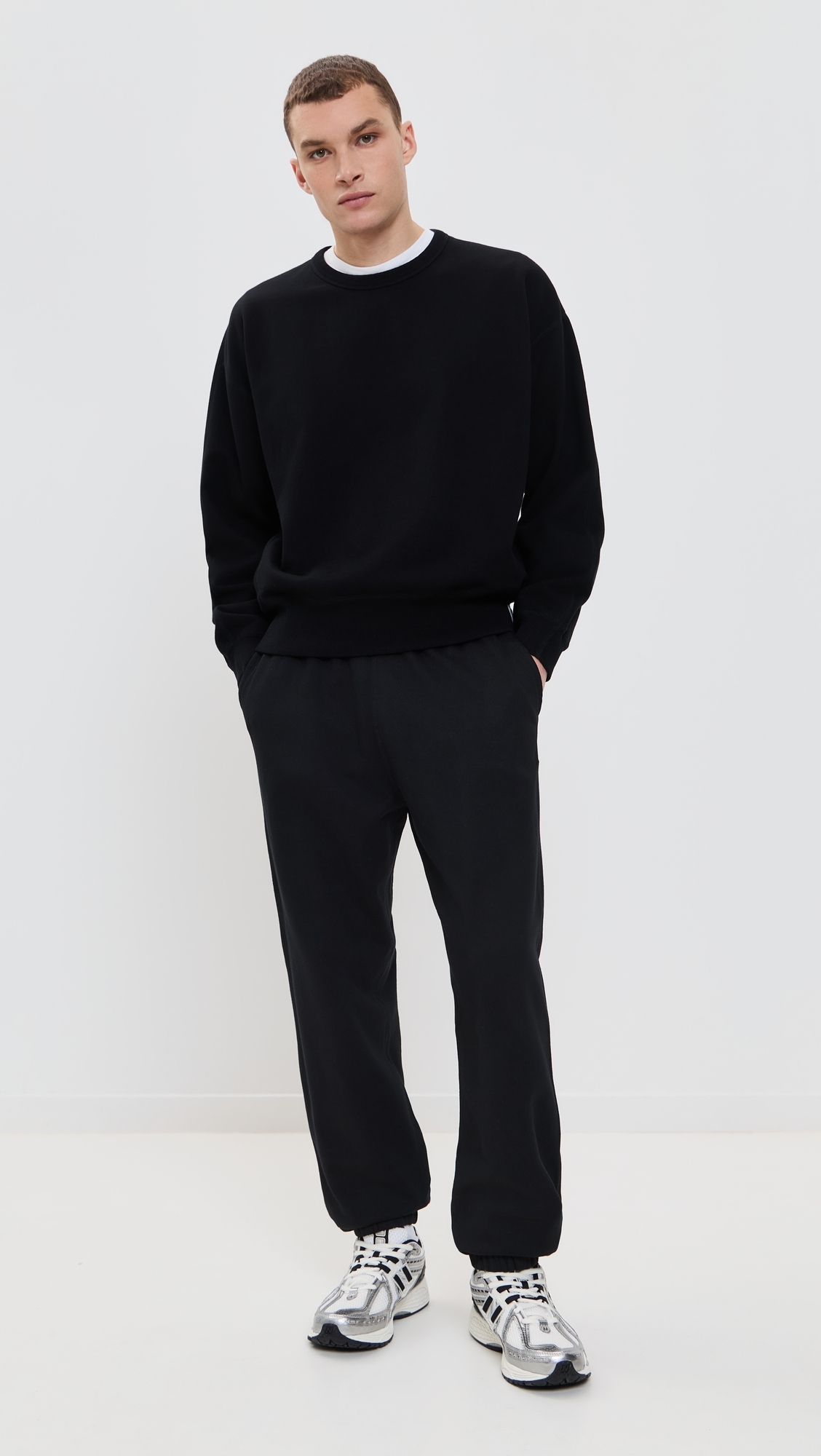 Reigning Champ Mid-Weight Terry Cuffed Relaxed Sweatpants Black