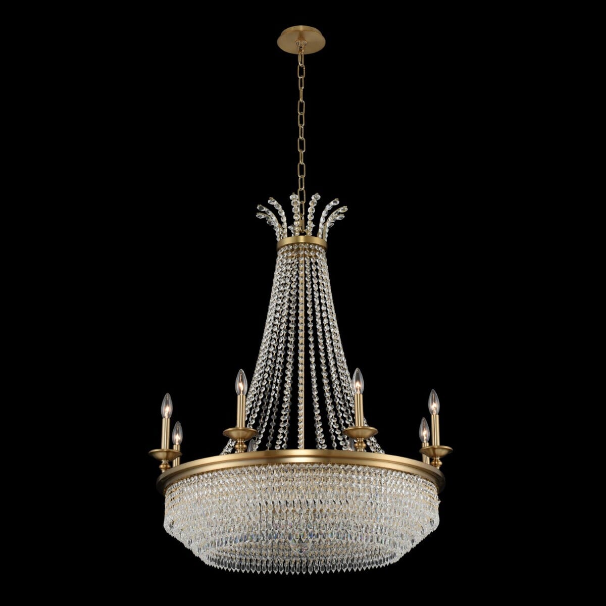 Tavo 8-Light Modern Chandelier in Winter Bra