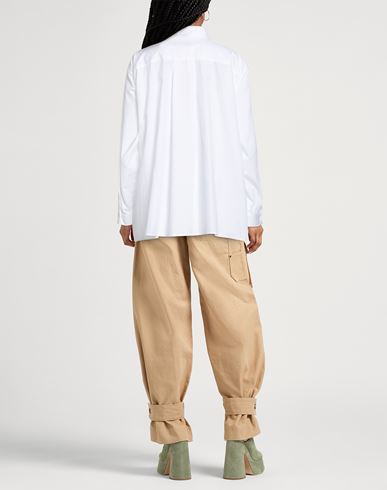 Woman Shirt White Size 2 Cotton, Polyester