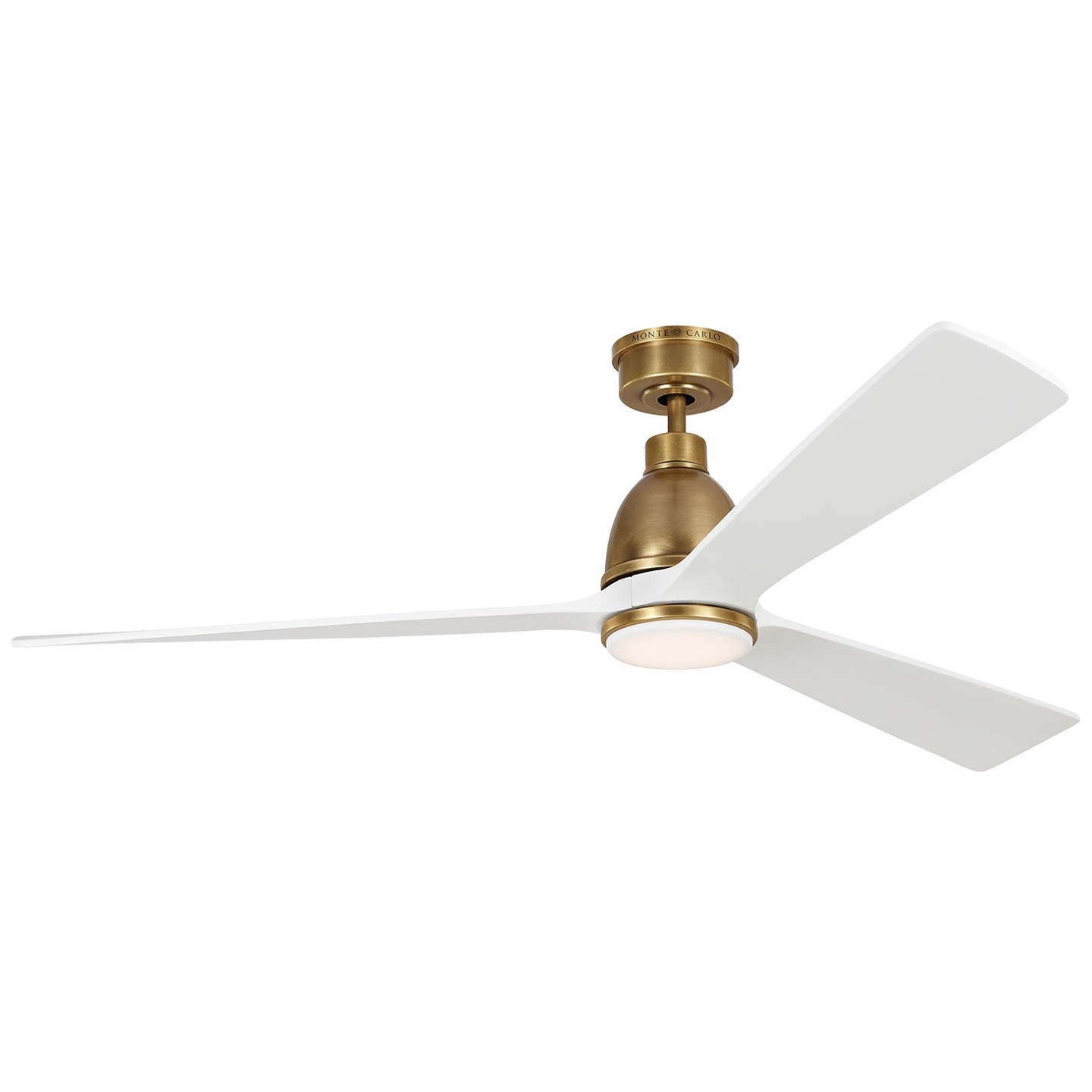 Hand Rubbed Antique Brass 60"Ceiling Fan from the Bryden Collection