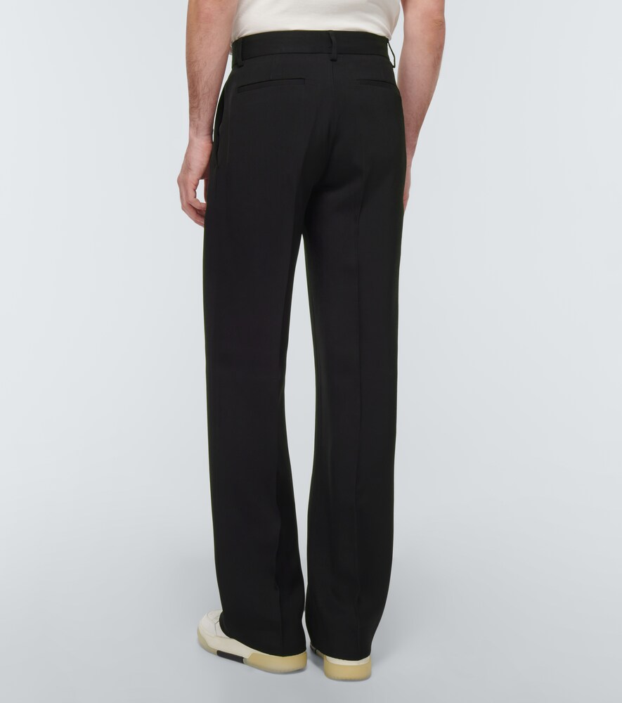Twill straight pants