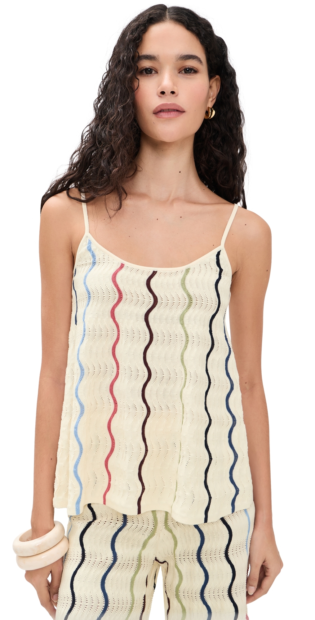 Gigi Knit Tank Cream Multi