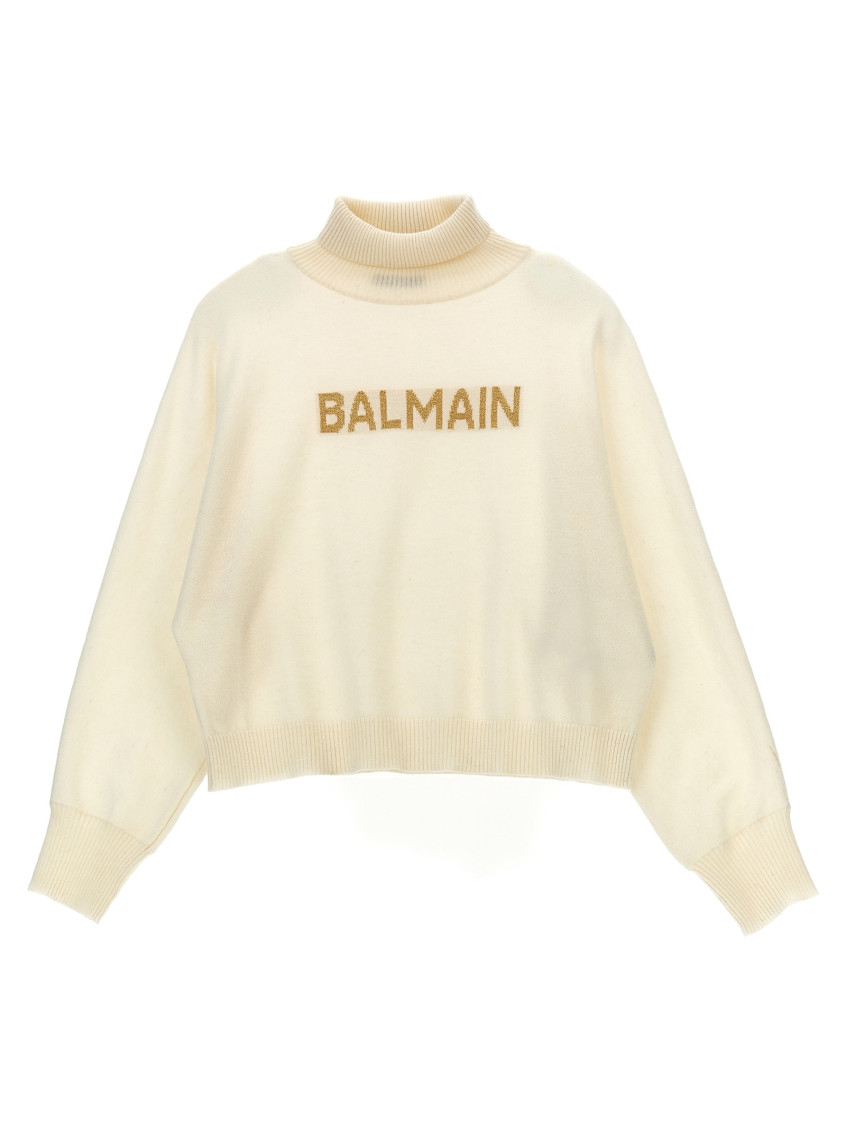 Girls Off-White Glitter Logo Sweater