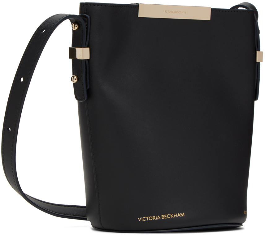 Black mini bucket bag
