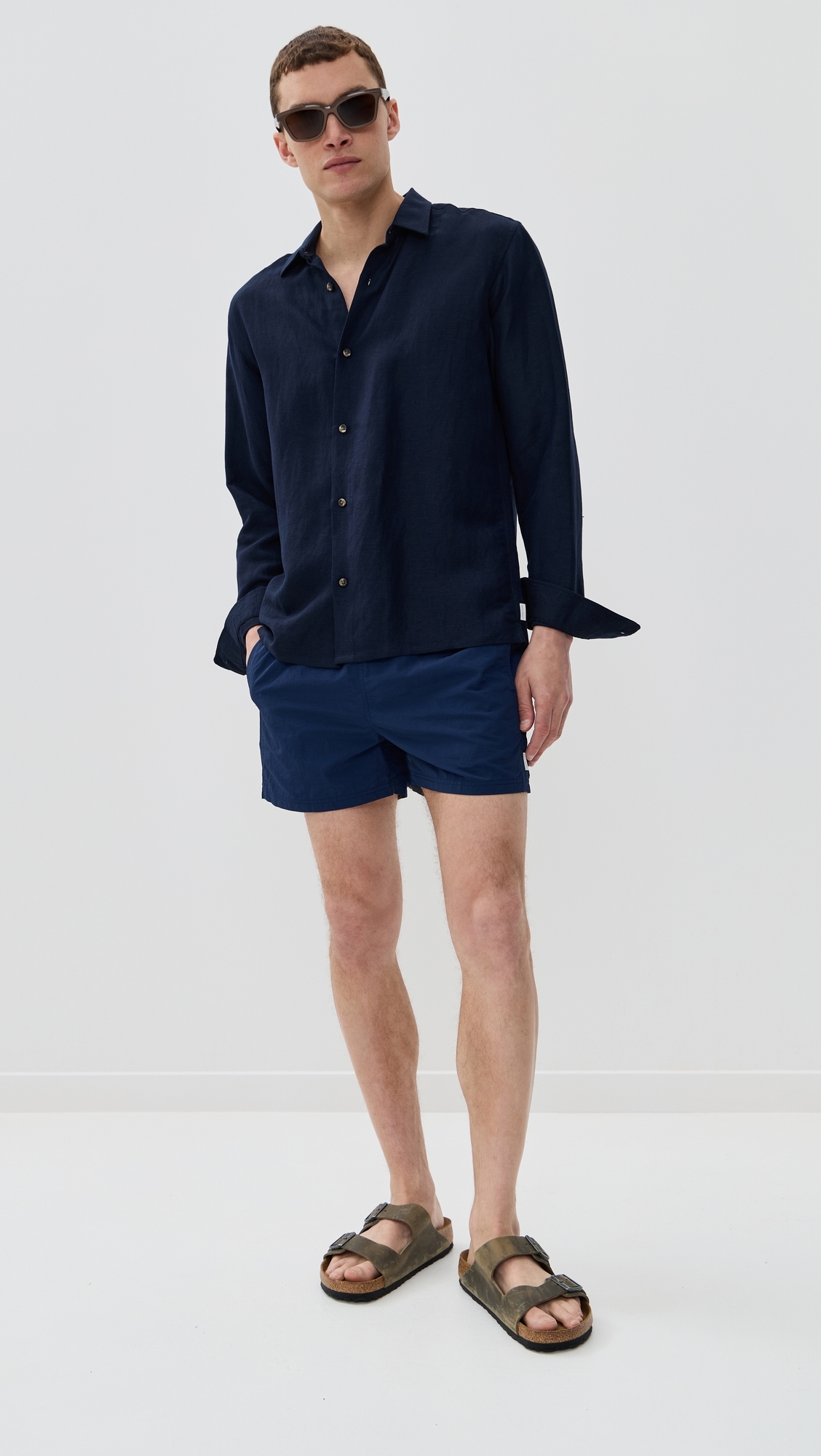 Andrew Linen Shirt Abyss