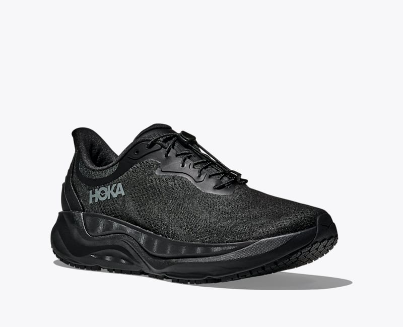 HOKA Men's Arahi SR Shoes in Black/Black