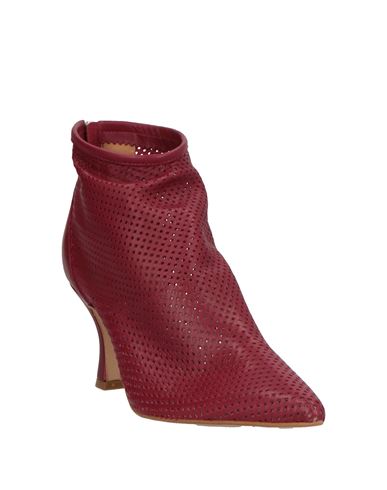 Ovyé Woman Ankle boots Burgundy Size 10 Leather