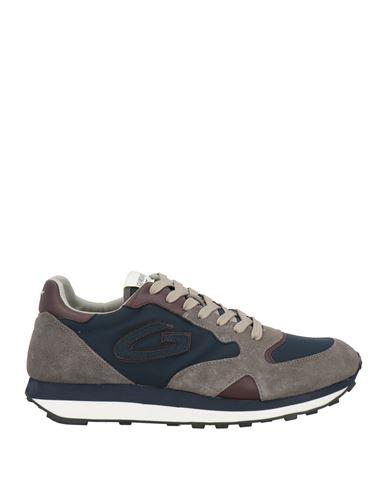 Man Sneakers Navy Size 11 Leather, Textile fibers