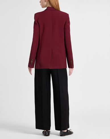 Woman Blazer Brick Size S Polyester, Elastane