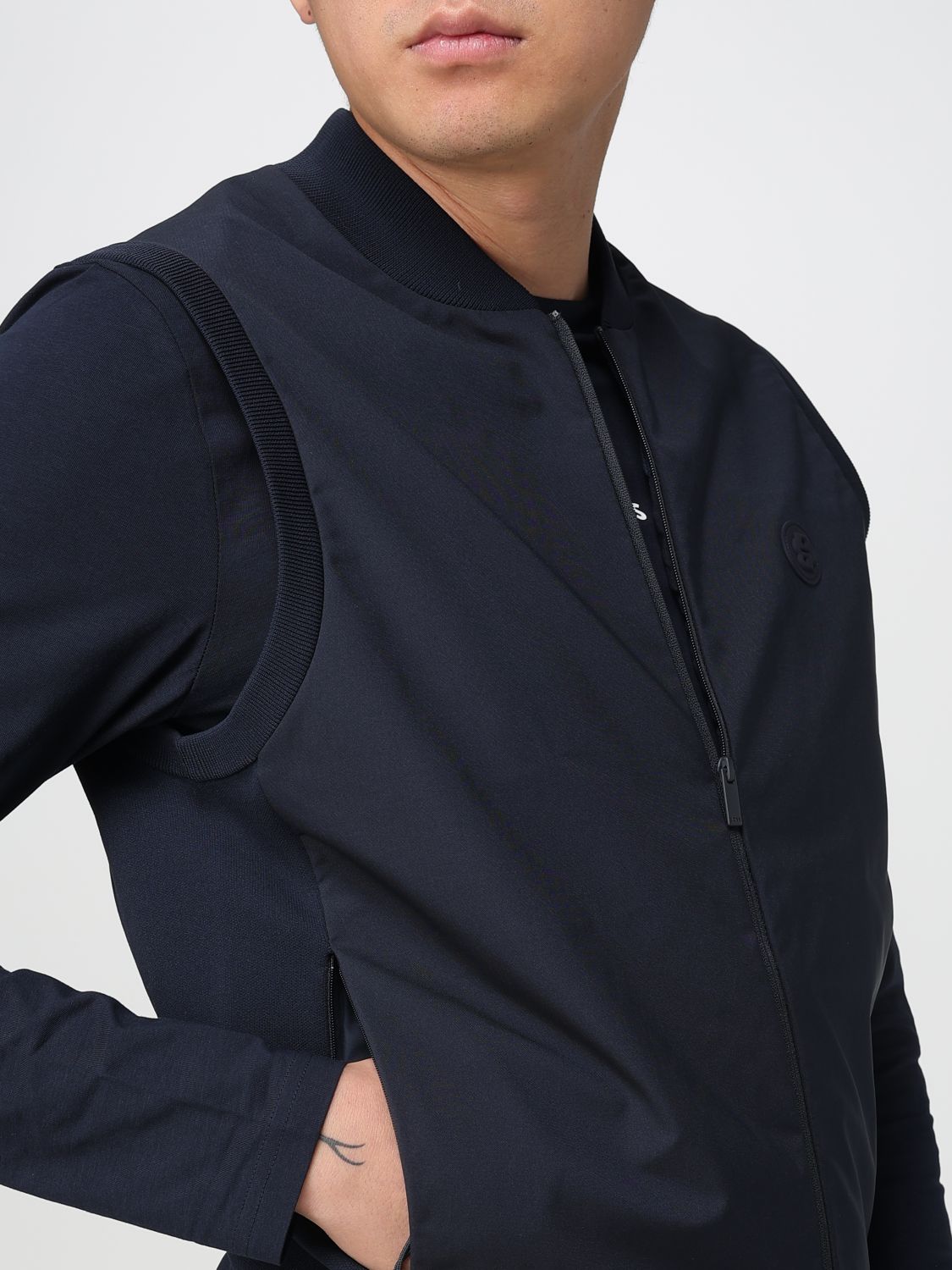 Suit Vest Men color Blue