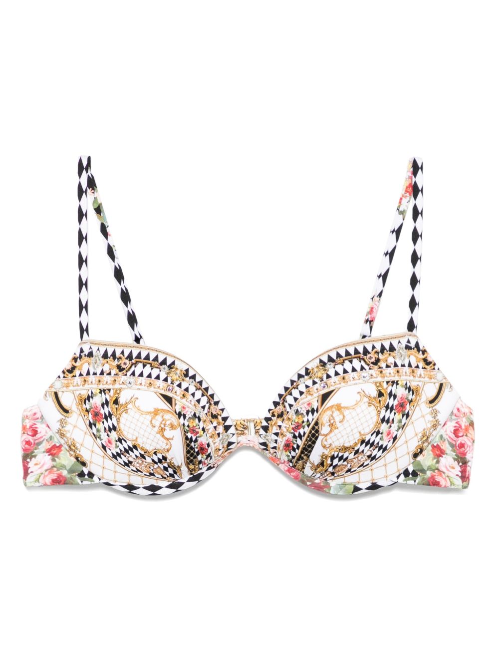 Camilla Rococo Glow Continuous bikini top - White