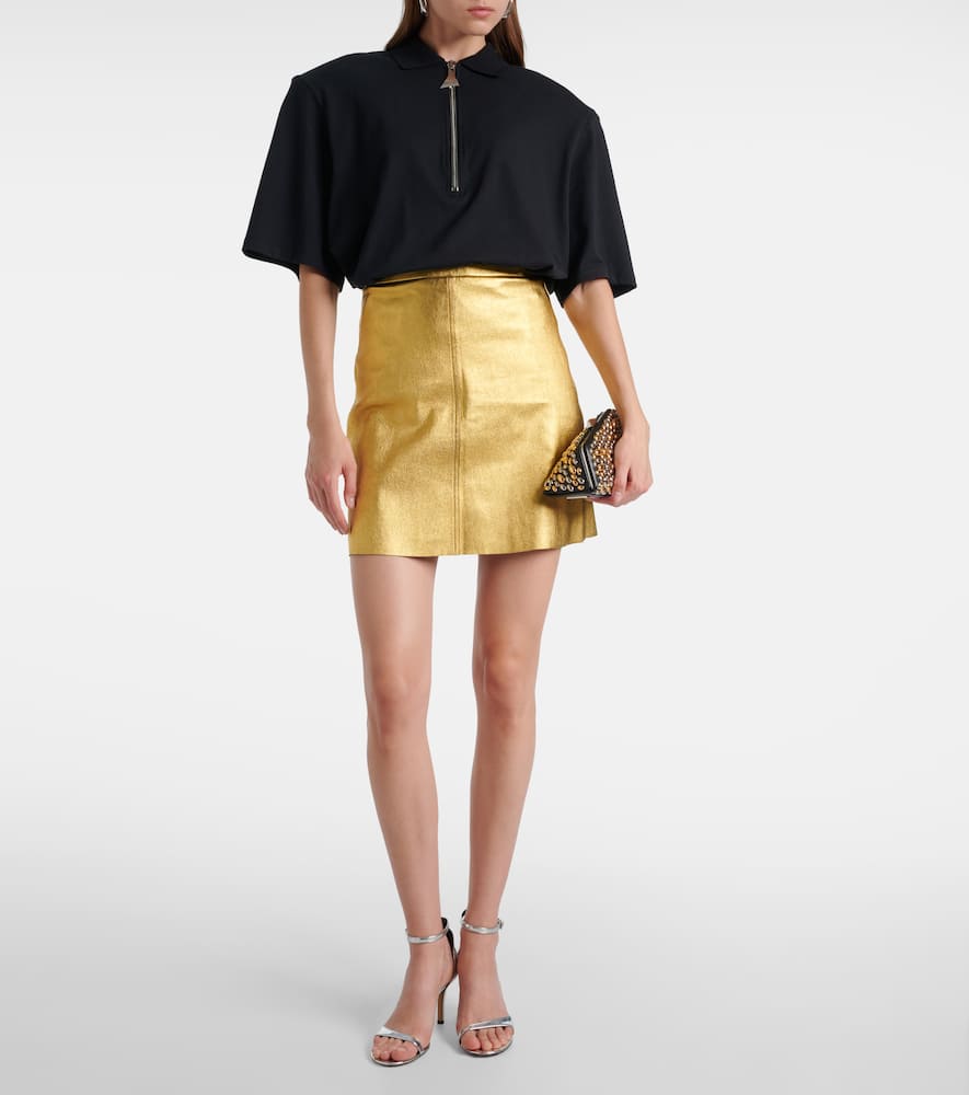 Lucie 22 leather miniskirt