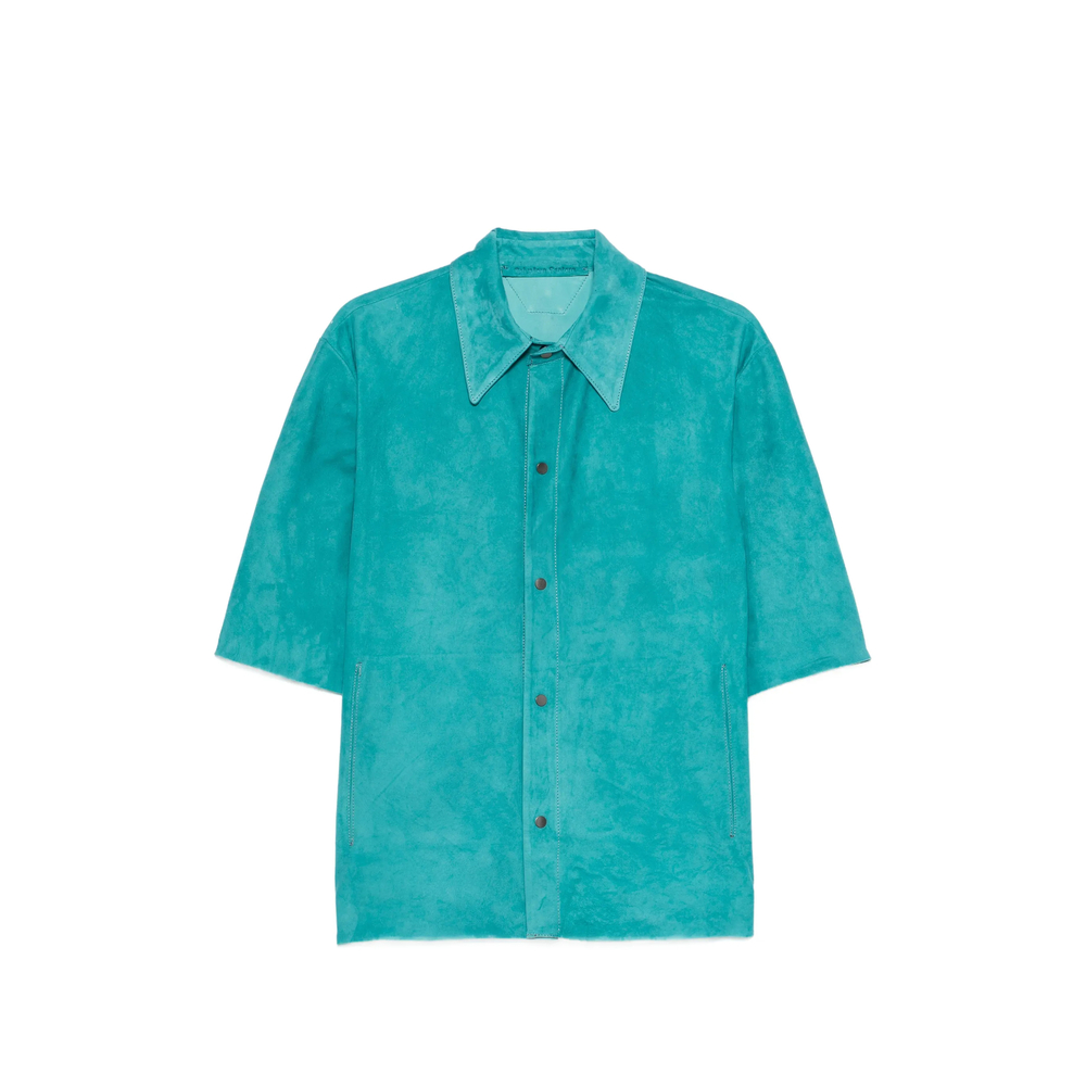 Button-up Short-sleeve Overshirt